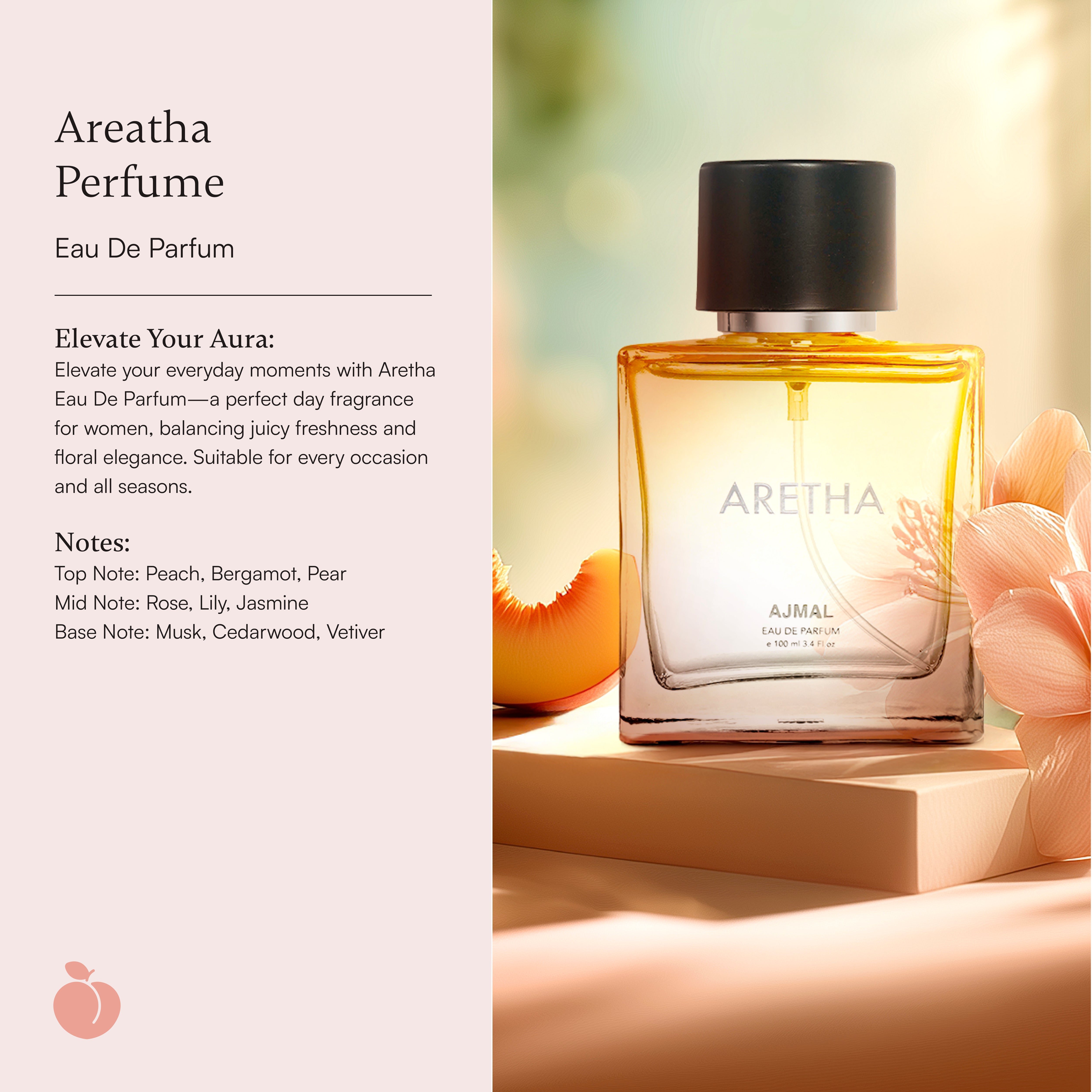 AJMAL Aretha, Graceful Enchanting Eau De Parfum for Women